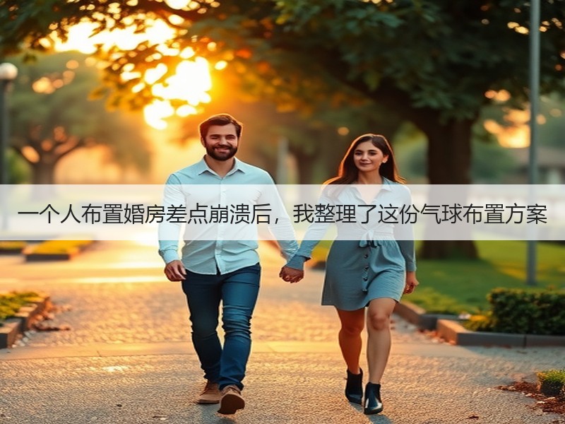 一个人布置婚房差点崩溃后，我整理了这份气球布置方案