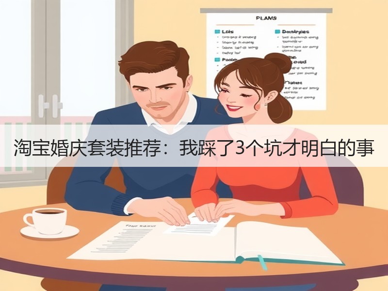 淘宝婚庆套装推荐：我踩了3个坑才明白的事