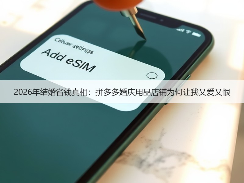 2026年结婚省钱真相：拼多多婚庆用品店铺为何让我又爱又恨