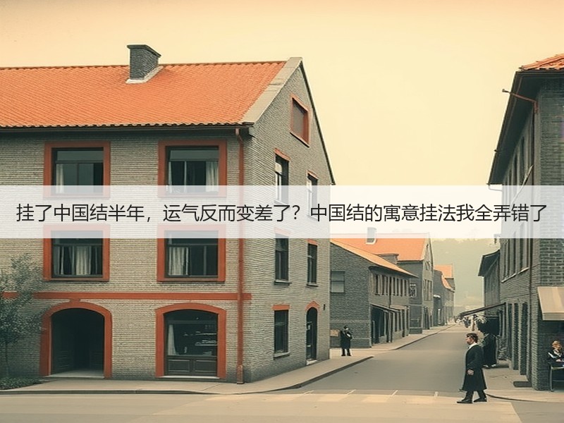 挂了中国结半年，运气反而变差了？中国结的寓意挂法我全弄错了
