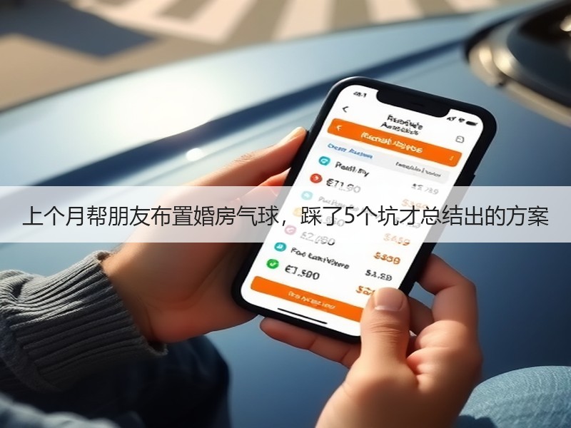 上个月帮朋友布置婚房气球，踩了5个坑才总结出的方案