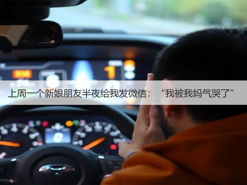 上周一个新娘朋友半夜给我发微信：“我被我妈气哭了”