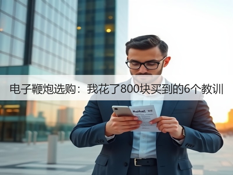 电子鞭炮选购：我花了800块买到的6个教训